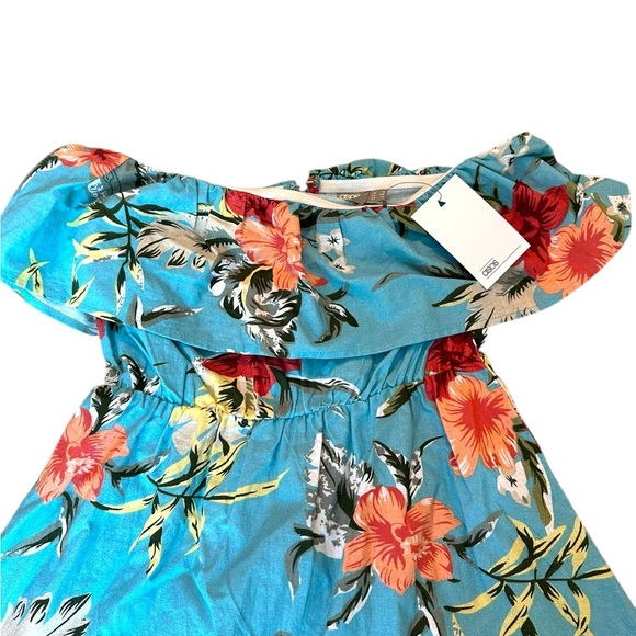 🔆 ASOS Strapless Floral Mini Dress, Size 4 NWT - Picture 2 of 5